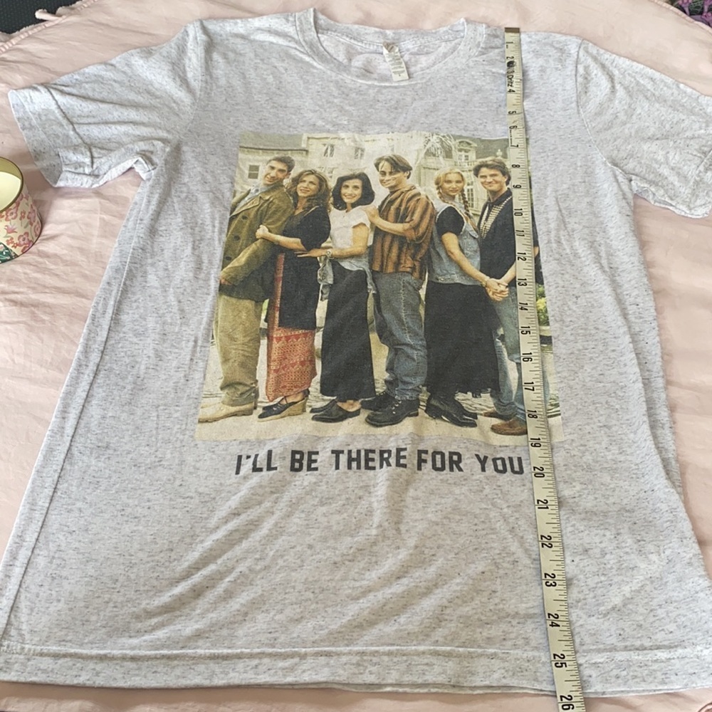 FRIENDS "I'll Be There For You" Gray TShirt Size Small - Picture 6 of 8